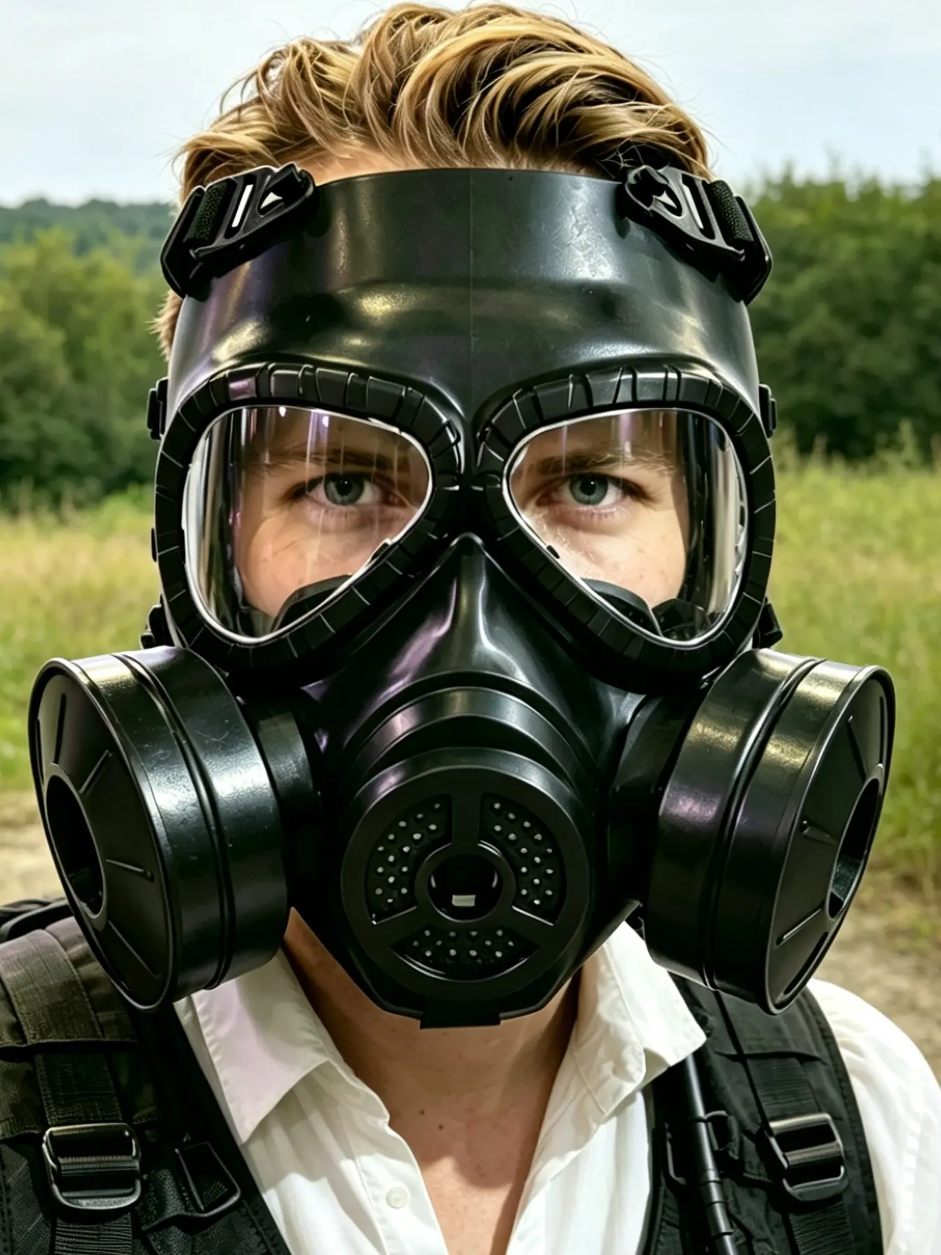 Realistic Anti-Toxic Mask for Sports Outdoor Cosplay Game Movie Props, Single Piece Simulation Protective Gear, Essential Film Shooting Accessories