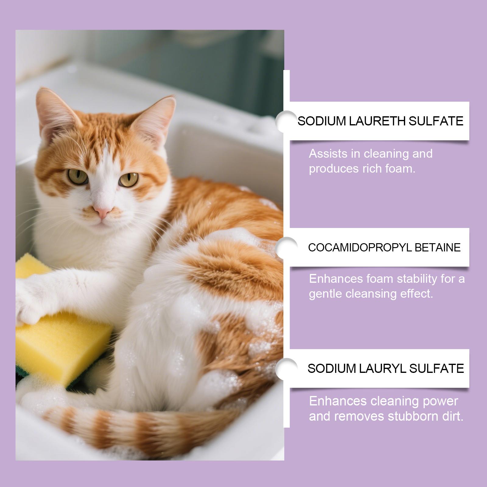 EelJoy Pet No-Rinse Facial Cleansing Mousse, Cat And Dog Body Hair Deodorizing, Clean And Convenient No-Rinse Foam Mousse