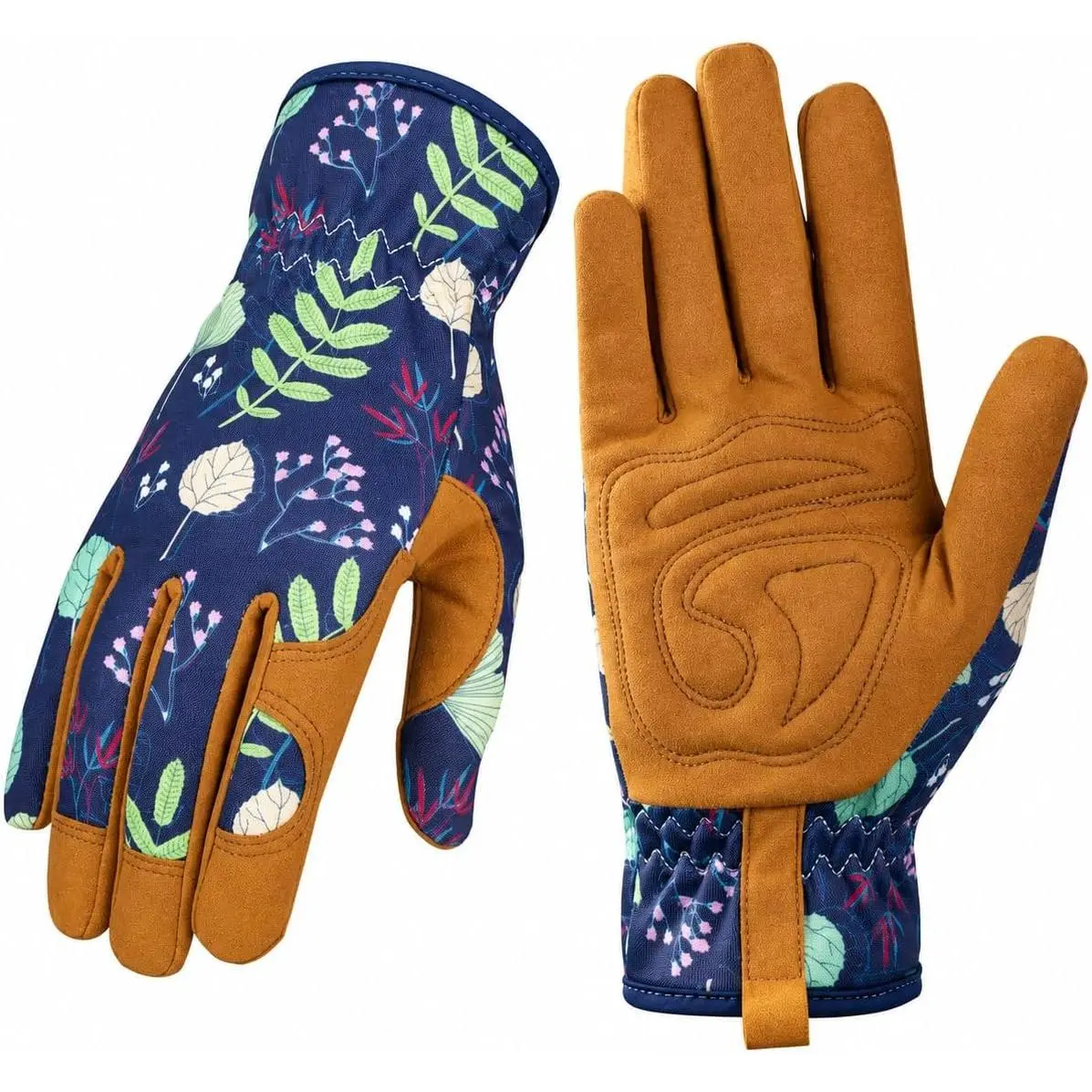 Gardening Weeding Working Gloves, Leather Garden Glove for Women | Thorn Proof No Stab for Digging, Planting,Pruning