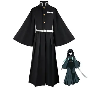 New Anime Kimetsu No Yaiba Tokitou Muichirou Wig Cosplay Costume Demon Tokitou Muichirou Cos Suits Halloween for Cartoon Costume