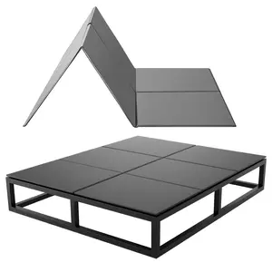 VEVOR Sturdy Strong Boarded Bunkie Board, Full Size 75.6x54.3in Foldable Under-Mattress Bed Support with Hook-and-Loop Straps, PP Core 600D Oxford Fabric, Stable Anti-Sag for Metal Frames, Bunk Beds