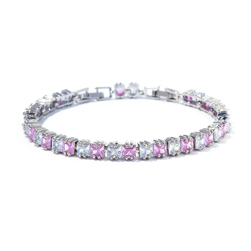 New popular zircon bracelet, high-end silver bracelet jewelry