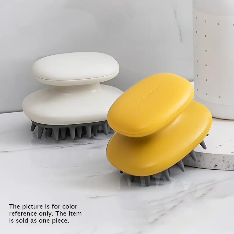 Head massager and shampoo brush - Gentle cleansing of hair and scalp, helps to relax the body and promote healthy hair growth. Shampoo brush, Shampoo Scrubber