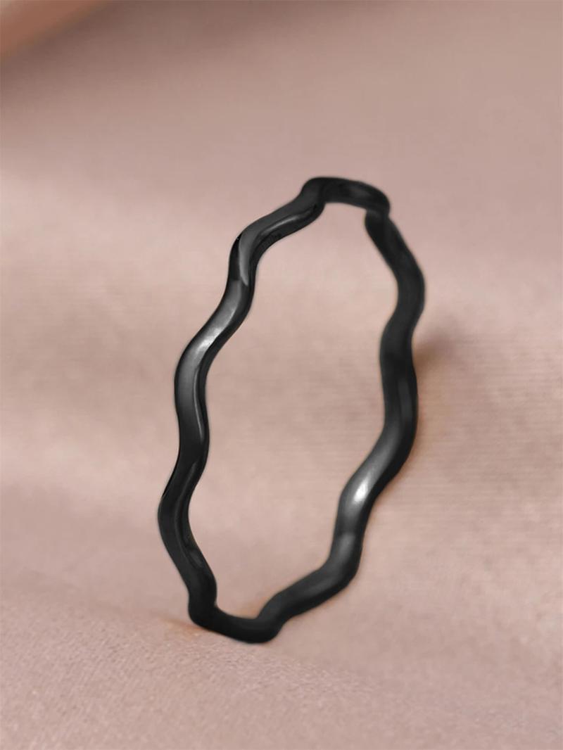 Simple Plain Color Copper Ring, Fashion Accessories for Women, Casual Jewelry for Party, Daily Decor, Trendy All-match & Exquisite Jewelry for Gift, Stackable Rings