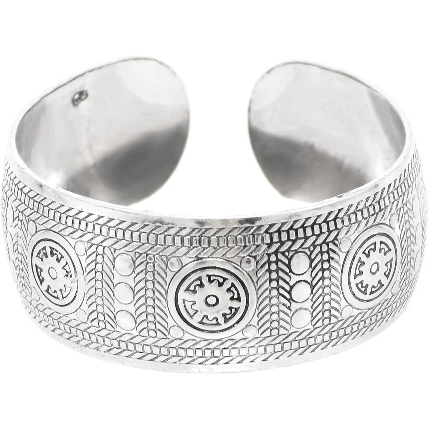 Tibeten  Carved Spiral Flower Connecting Branches  Bracelets  Ethnic Elephant Turtle Wide Grooved Open Cuff Bracelet Bangle Party  for Women
