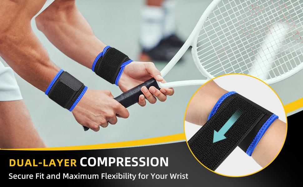 Wrist Brace, Compression Wrist Strap Support Wrist for Men & Women, Youth & Elderly, Boys& Girls, One Size Adjustable, Sports Wristband 1 PCS (Pink)