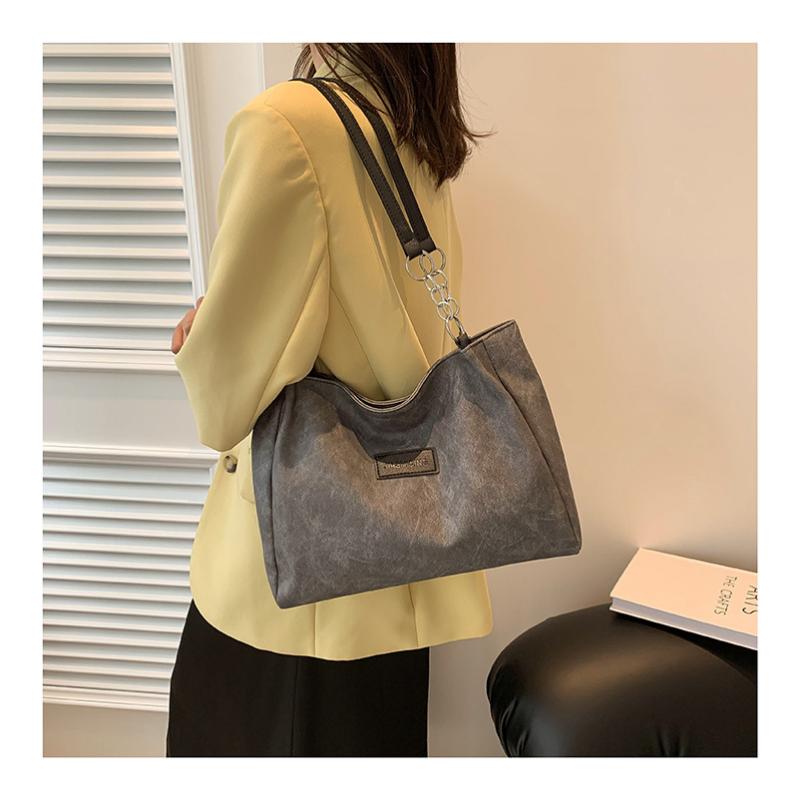 College Student Class Tote Bag, Female Shoulder Large Capacity Personalized Commuting Bag