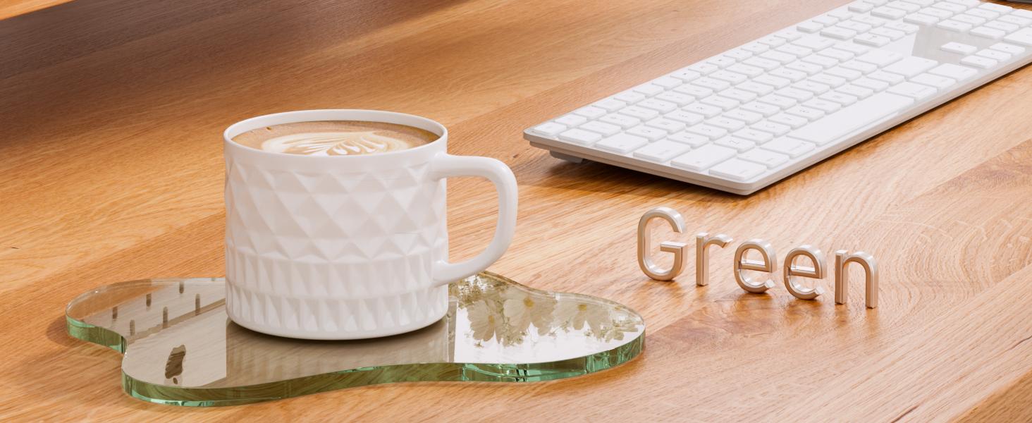 Acrylic coaster decorative plate, irregular bar counter coaster, transparent cloud shaped coffee cup coaster, very suitable for desktop protection and accessory display.(Clear)