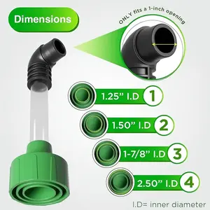 Air Conditioner Drain Pipe Cleaning Adapter, Universal Hvac PVC Connector, Transparent Design, Easy Drainage Tool, Essential Maintenance Gear