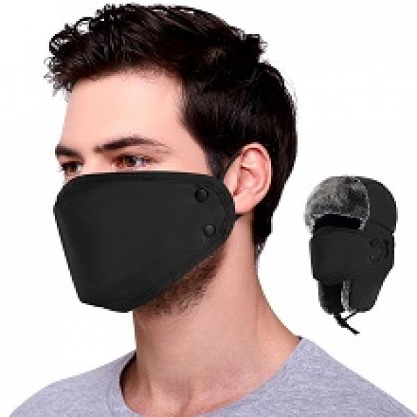 Winter Hats for Women Men Trapper Ushanka Hat with Ear Flaps Warm Russian Bomber Hats for Cold Weather