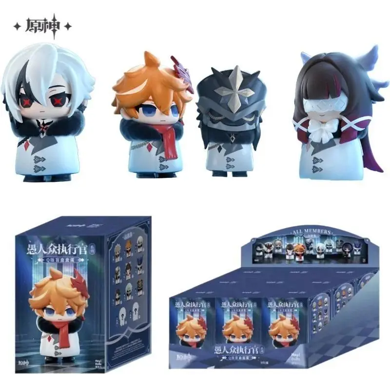 Official Genuine Genshin Impact Fatui Harbingers Series PVC Anime Figure Mystery Blind Box - 1 Pcs Random Collectible, 6.4-7.3cm, Gifts Ornaments, Blind Bag Unboxing Item