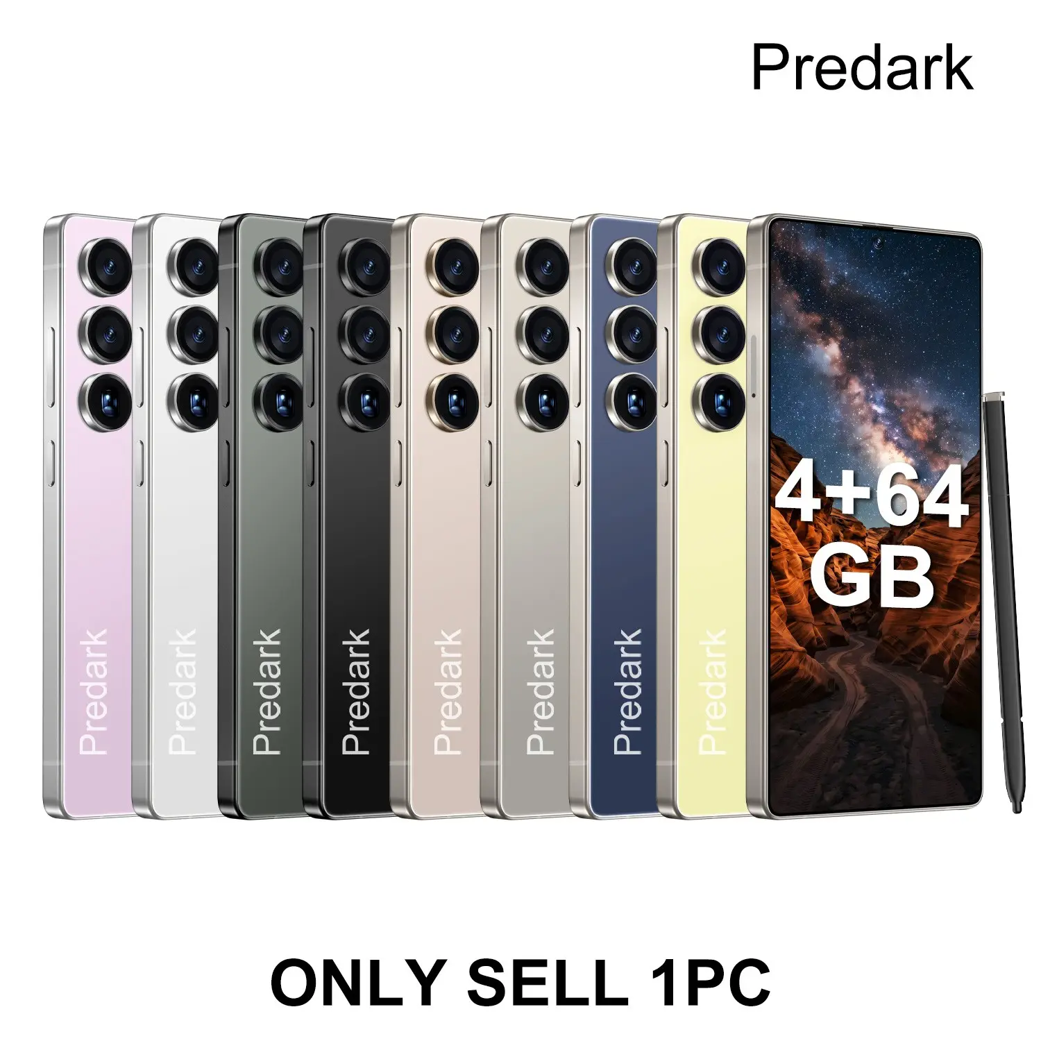 6.8 Inch Screen Elderly Android Mobile Smartphone, 4GB+64GB Memory, Dual Camera, 4000mah Battery, Octa-Core Processor, Android 12, Dual Sim, Free Earphones & Case