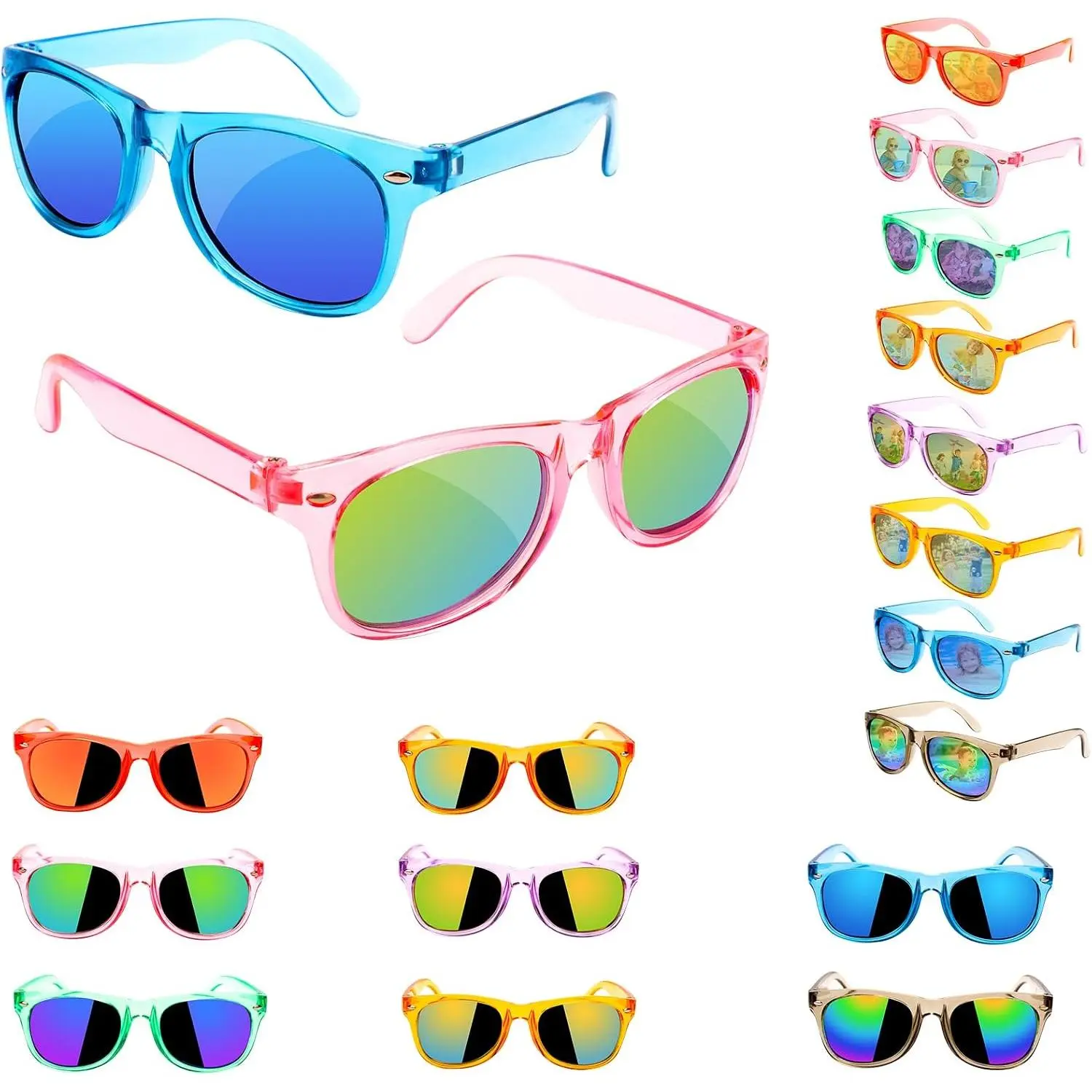 Party Favors  Sunglasses Bulk - Boys Girls Birthday Goodie Bags for   3-8, UV 400 Protection Sunglasses