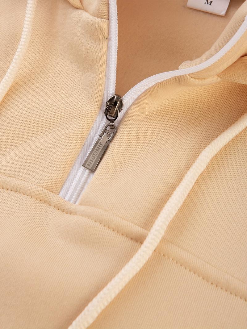 [Winter Warm Hoodie] Men's Heavyweight Hooded Sweatshirt - Winter Warm Pullover Hoodie, Casual Gym & Casual Attire, Machine Washable Solid Color Long Sleeve Hoodie for Men, Training & Outdoor Activities (Regular Fit, Autumn/Winter) - No Belt Loops/Ties