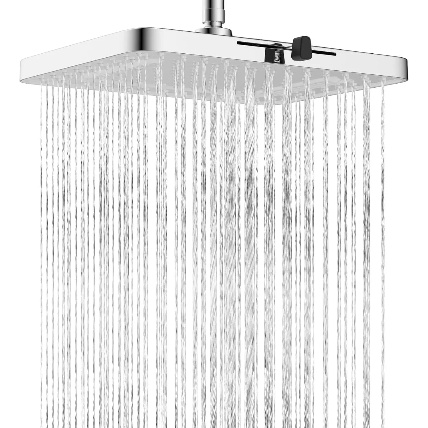 5  Modes Shower , 13'' High  Rain Shower , Large Rainfall Showerhead for Bathroom, High Flow Waterfall Fixed Showerheads with Adjustable Swivel Ball Joint,