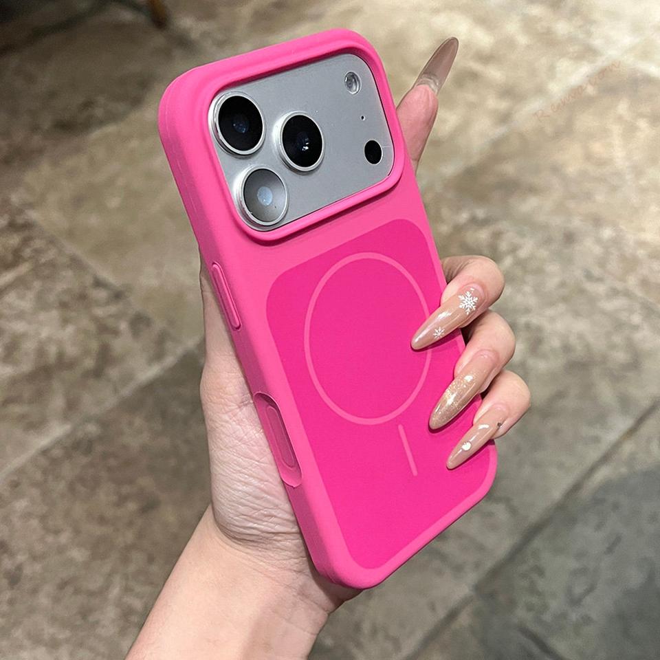 New Liquid Silicone Magnetic Phone Case For iPhone 17 Air 15 14 13 16 17 Pro Max Plus Magsafe Official Charging Protector Cover