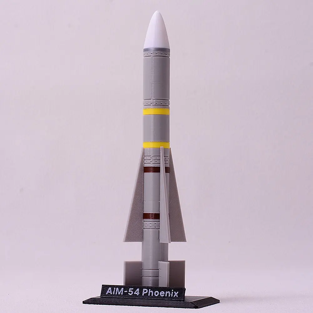 1:20 Scale High Precision Aim-54 Phoenix Missile Model, DIY Assembly Kit with Display Base, Perfect for Collectors and Military Enthusiasts