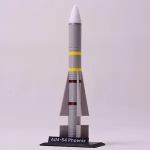 1:20 Scale High Precision Aim-54 Phoenix Missile Model, DIY Assembly Kit with Display Base, Perfect for Collectors and Military Enthusiasts