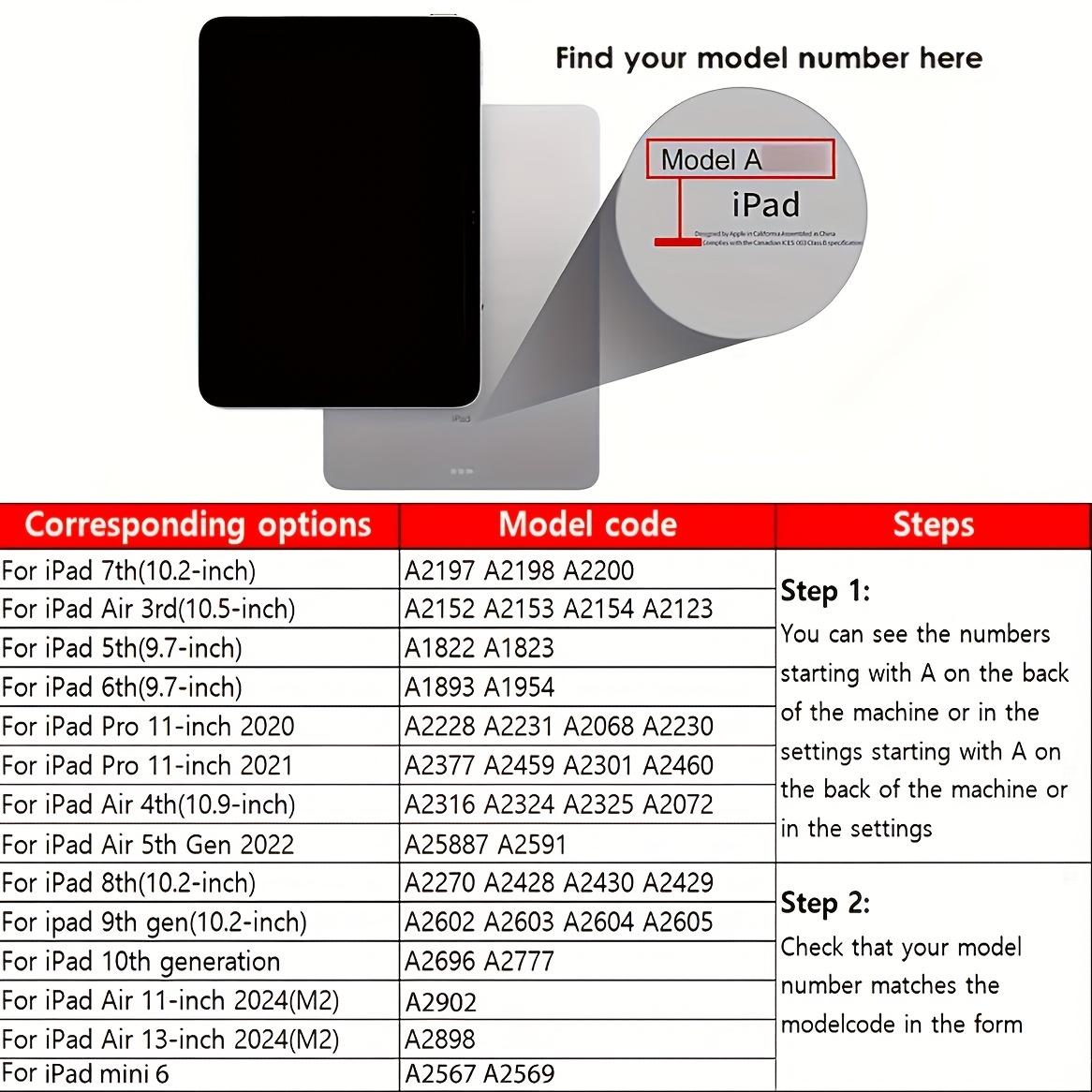 Full screen pink cherry pattern, with adjustable bracket and pen slot, foldable non-slip TPU protective case, suitable for iPad mini, iPad Air, iPad Pro/iPad 10th generation, 11th generation and other series of iPad protective cases