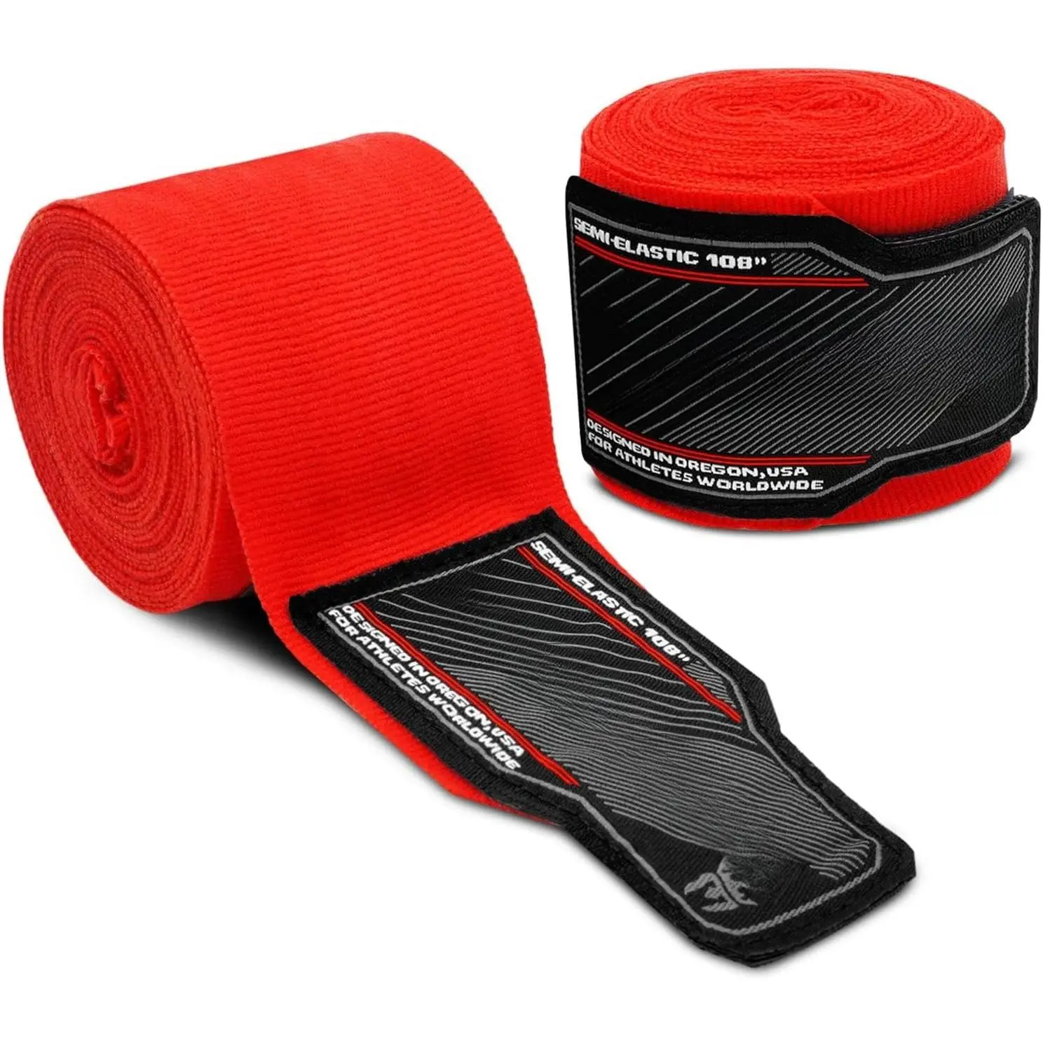 Junior Semi-Elastic Hand Wraps - 108" Length, for MMA & Boxing (Pair)