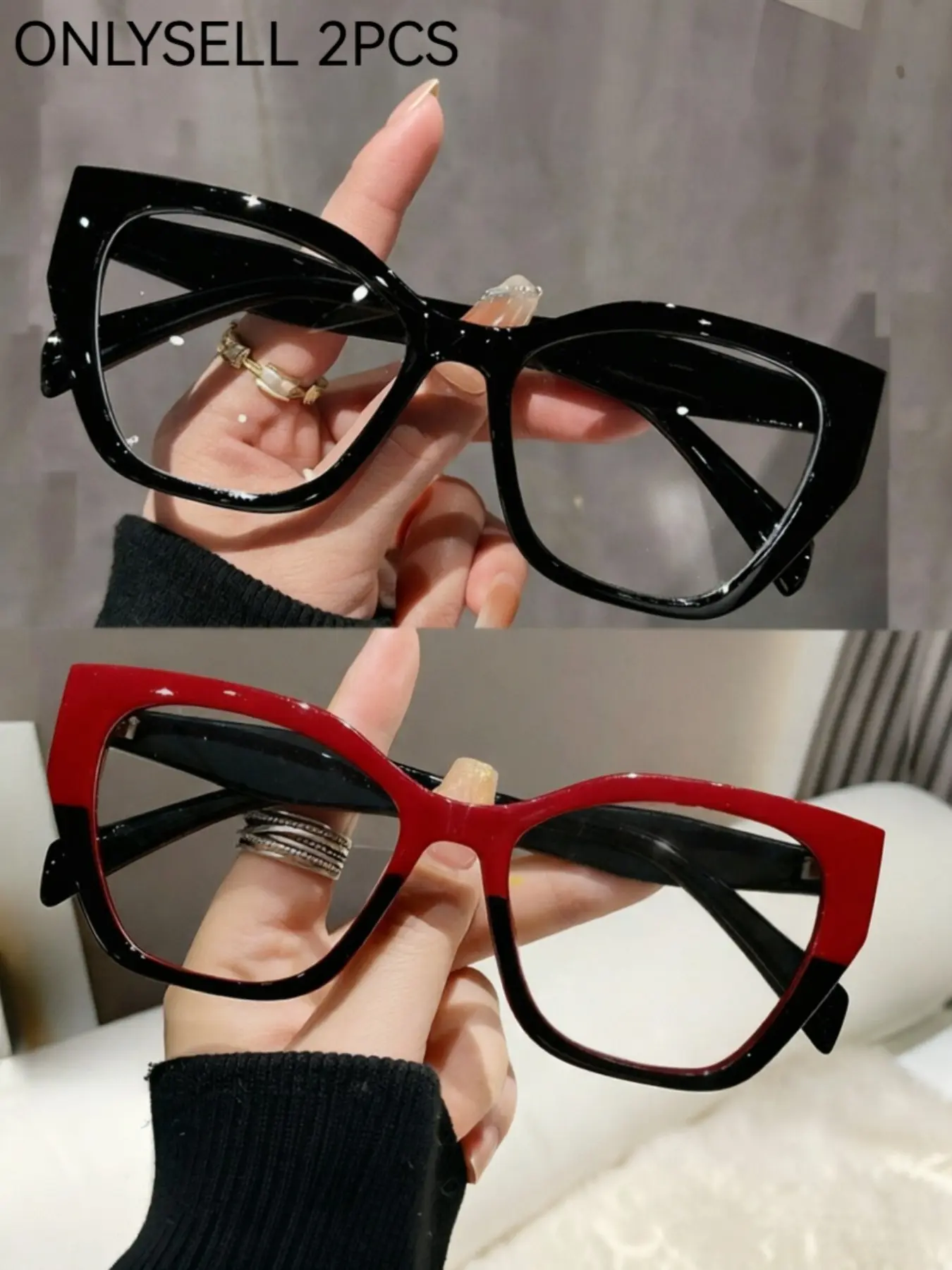 Women's Cat Eye Reading Glasses Set, Large Frame, +1.0 to +4.0, Comfortable Lightweight, Daily Use for Phone & Computer