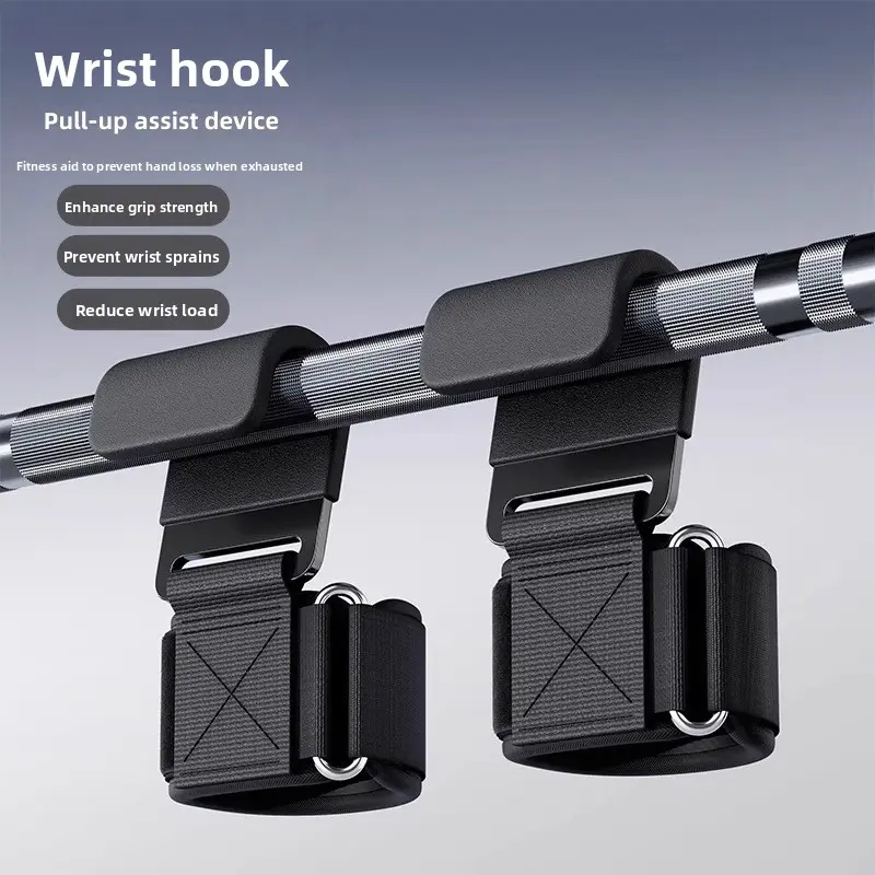 Pull-up anti-off hand sports fitness wrist guard help hook metal lumbar traction auxiliary horizontal bar men's gloves woman men summervibes Multi-Functional Grip Strengthener Kit hip sculpt adjustable glute trainer magic bb mini inversion table sturdy