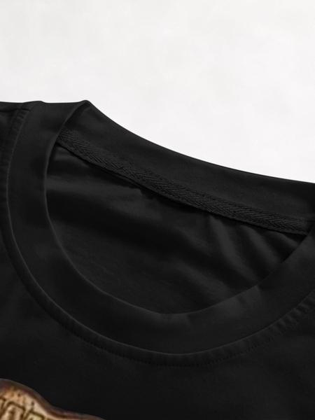 Men's and Women's Short Sleeve T-Shirt with Big Mouth Letter Print, Casual Comfortable Loose Fit, Stylish Summer Fashion