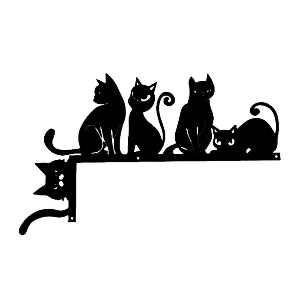 Halloween Door Corner Sign Metal Witch Cat Bat Ghost Spider Web Door Topper Sign Home Door Window Frame Decoration