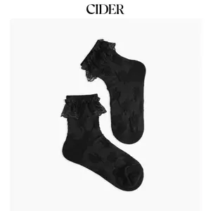 Cider [2 colors, size One Size-One Size] Lace Trim Socks