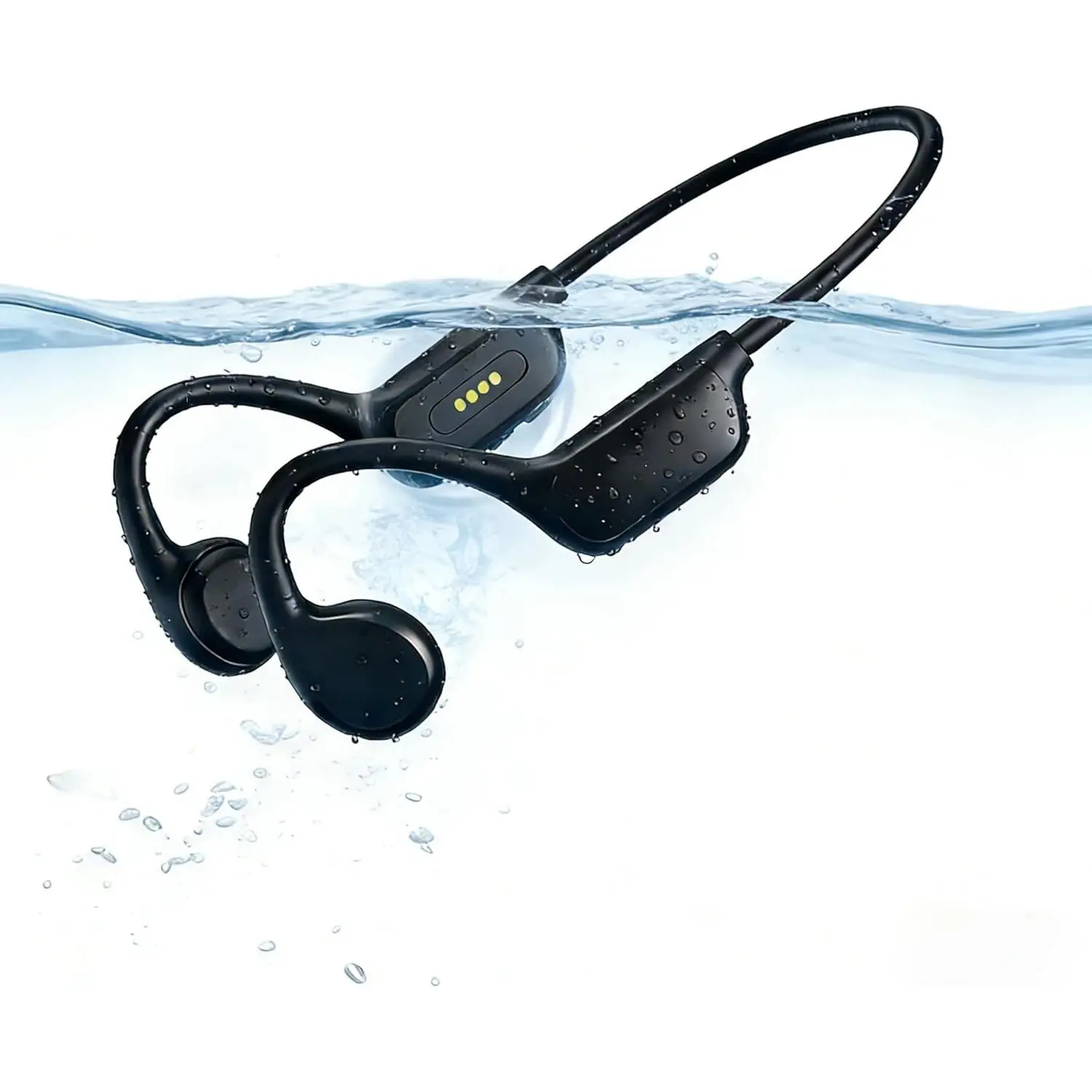 Swimming  Conduction Headphones, IPX8 Open Ear Headphones  5.4  Earbuds with 32GB MP3 7H Playtimes, Underwater Headphones for 、Swimming、Running、Cycling