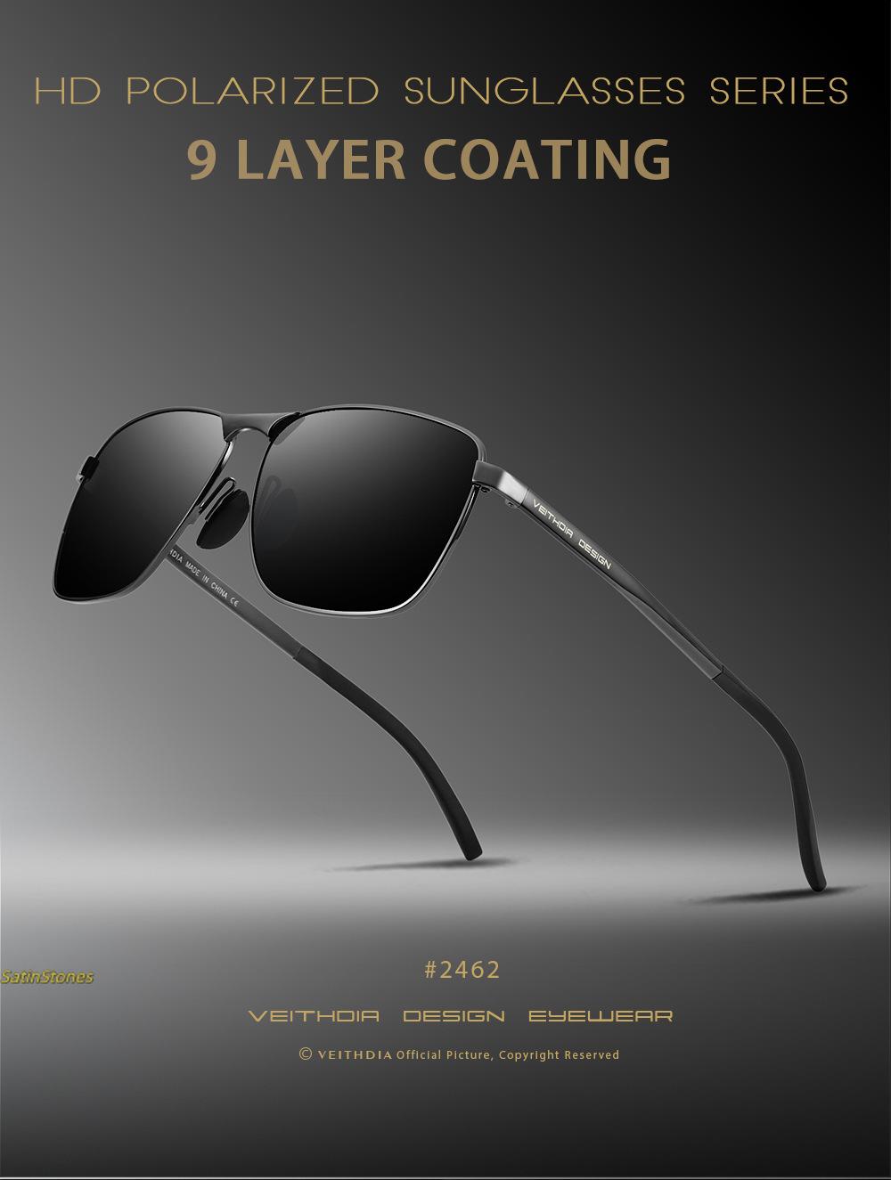 2026 New Men's Polarized UV Protection Sunglasses Square Sunglasses