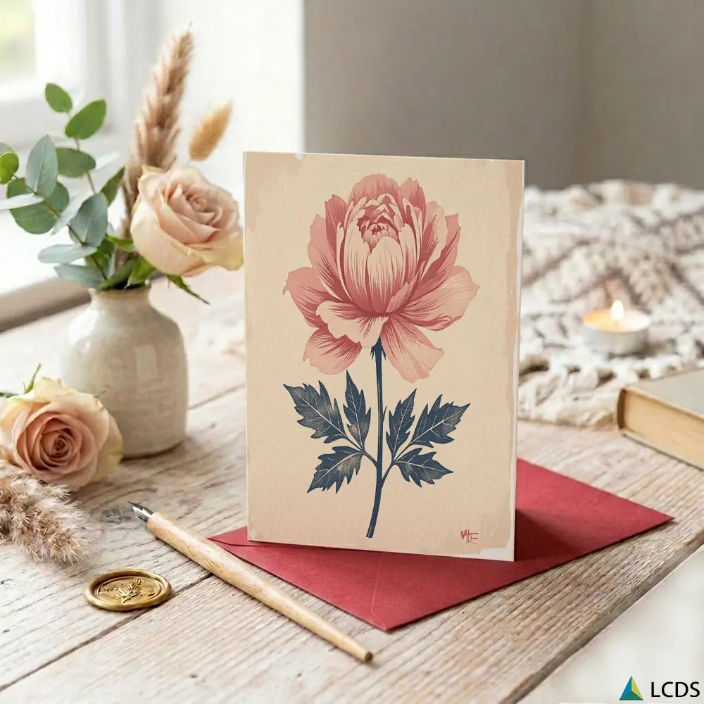 1PC greeting card, perfect for sending to friends and family. Ideal for holiday and everyday gifts.