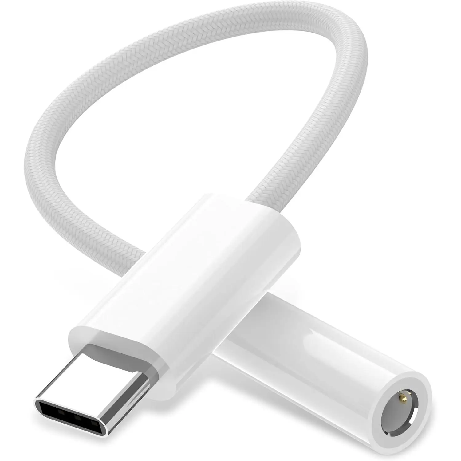 USB C to 3.5mm Audio Adapter Headphone Jack Adapter for  16/15 Pro Max/Pro/Plus, iPad Headphone Adapter USB C to Aux Audio Dongle  Cord for Galaxy S24 S23 Ultra/Pixel 9 - White