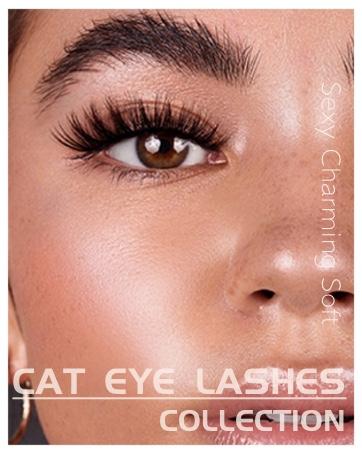 Manga Lashes Natural Look False Eyelashes Anime Lashes Mink Wispy Fluffy Spiky 3D Volume Eyelashes Pack Korean Japanese Asian Cosplay Fake Eyelashes Look Like Individual Cluster 7 Pairs by