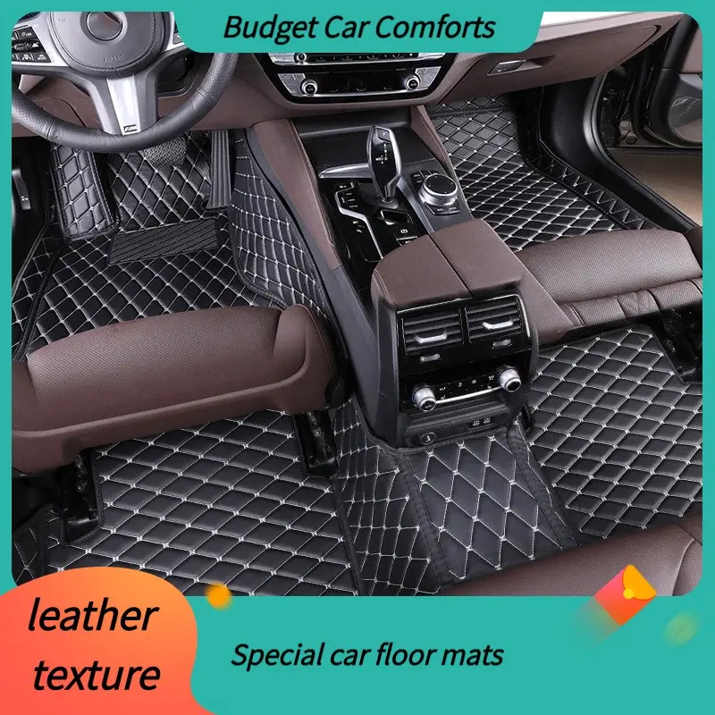 Leather PU Custom Car Floor Mat For Renault Megane 2 3 4 2011 2017 2018 2019 Non-Slip Waterproof interior Accessories Automotive Mats