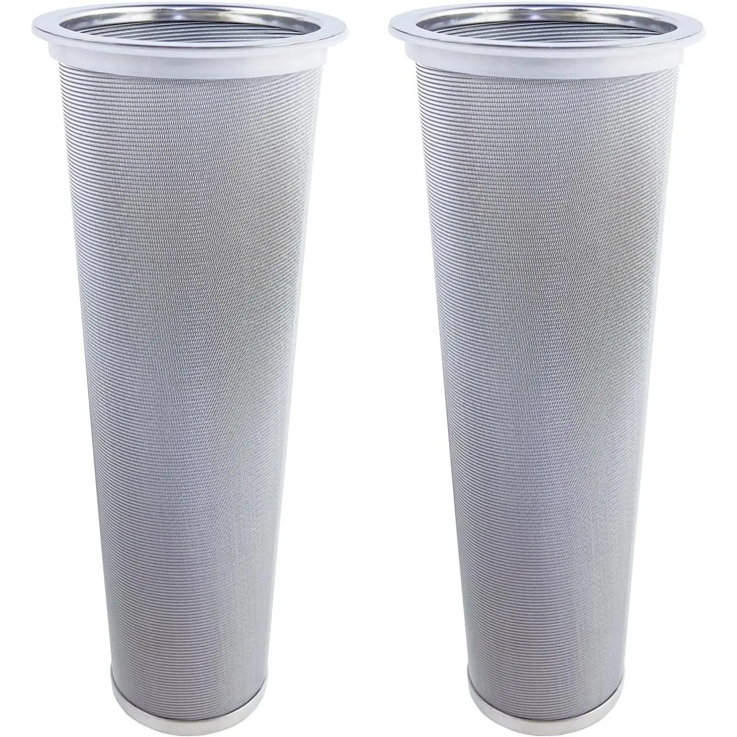 2 Pack - Ultra Fine Cold Brew Coffee Filter For 64 OZ and Larger Wide Mouth Mason Jar, Food Grade 304 (18/8) Stainless Steel Filter, Multiple Usages, Cold Brew Tea Filter, Fruit Infused Water Filter
