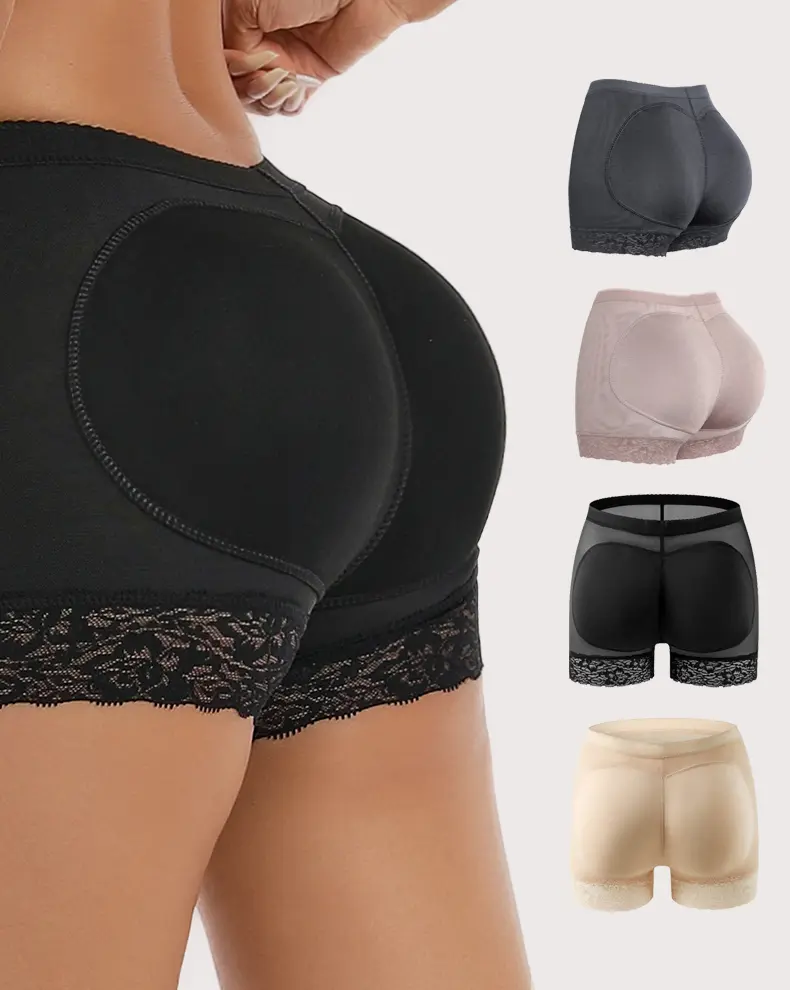 Professional Equipment Women's Low Rise Shapewear Shorts Butt Lifting Compression Underwear Seamless Hip Enhancing Boyshorts Thigh Slimming Stretch Panties