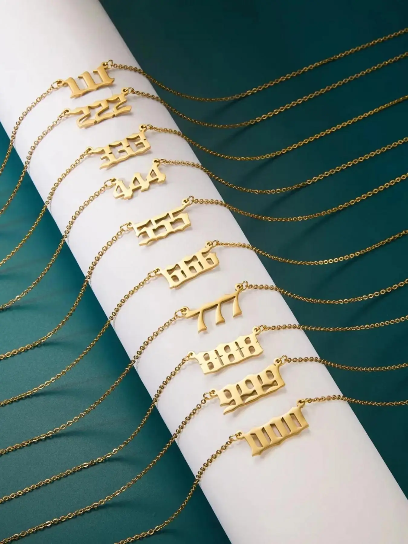 The 111-999 number and angel pendant necklace is suitable for daily wear, vacation dates, and other occasions, and is also a surprising and exquisite small gift, Everyday Wear Jewelry, Casual Style Necklaces