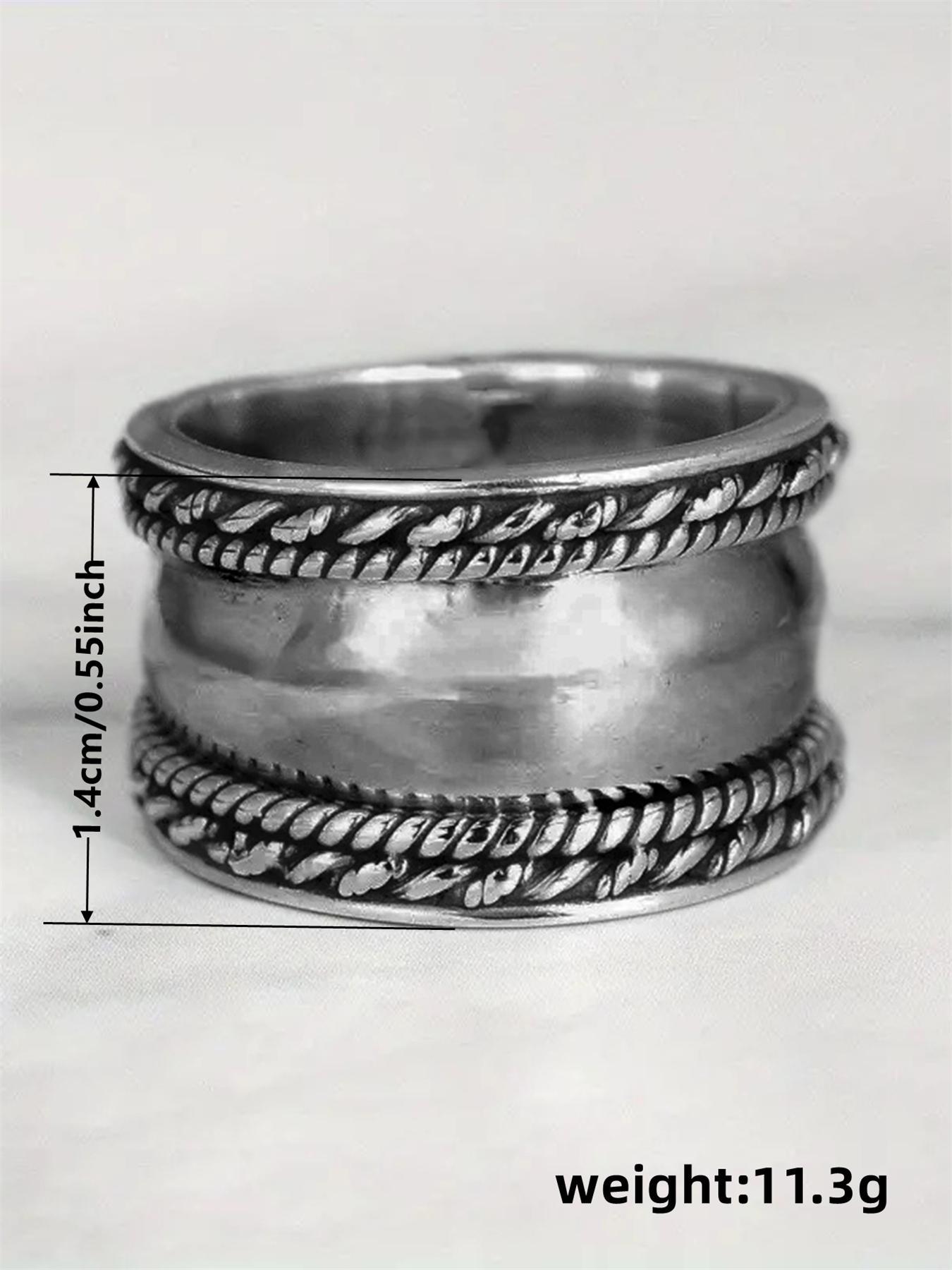 Vintage Style Braided Design Ring, Stackable Rings, Fashionable Jewelry, Fashion Accessories for Women & Girls, Simple Jewelry for Party, Daily Clothing Decor, Trendy All-match & Exquisite Jewelry for Birthday Gift