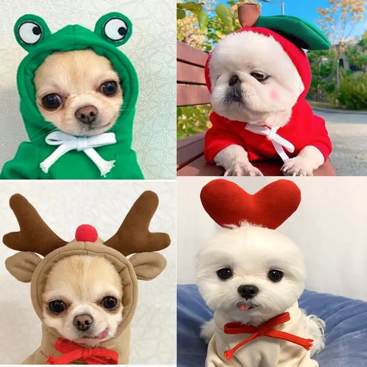 Autumn and winter fleece hoodies for small and medium-sized dogs, cats, pets, Teddy, French Bulldog clothing and accessories wholesale from manufacturer