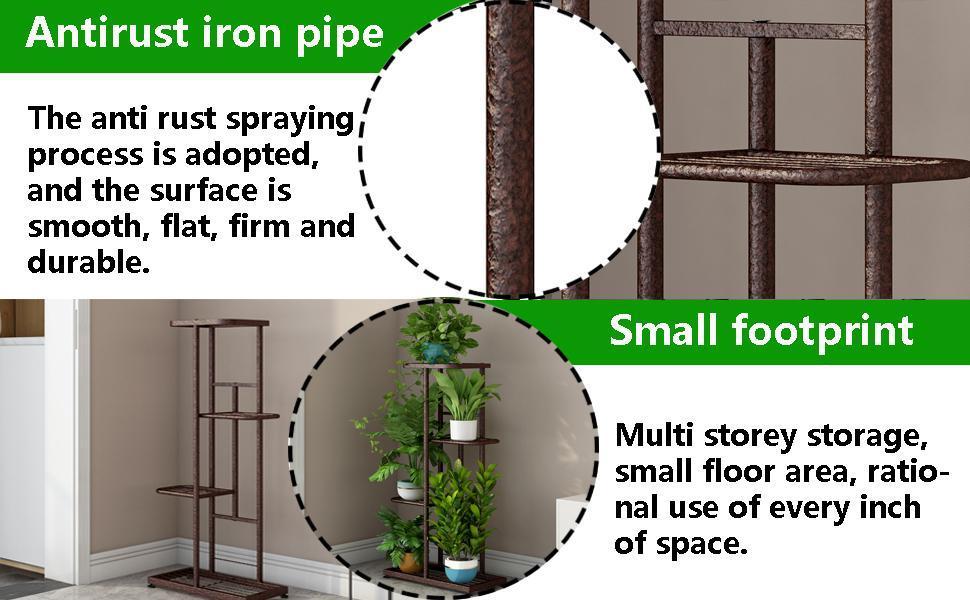 Plant Stand Metal 4 Tier 5 Potted Multiple Flower Pot Holder Shelf Indoor Outdoor Planter Display Shelving Organiser Rack Smooth Pad Home Modern Plant Stand Metal 4 Tier 5 Potted Multiple Flower Pot Holder Shelf Indoor Outdoor Planter Display Shelving Organiser Rack Smooth Pad Home Modern