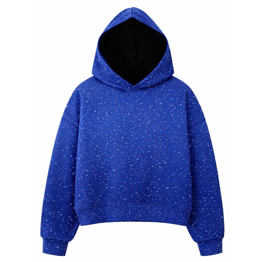 2026 Rhinestone Glitter Unisex Spring Oversized Hoodies Sparkly Long Sleeve Shirts Party Hooded Sweatshirts Tops