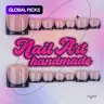 【Black Friday】Delicatething Y2K Handmade Press-On Toenails, DIY False Toenails in 4 Sizes (XS/S/M/L), Cute Toenail Set for Beach Vacations #GLOBAL PICKS