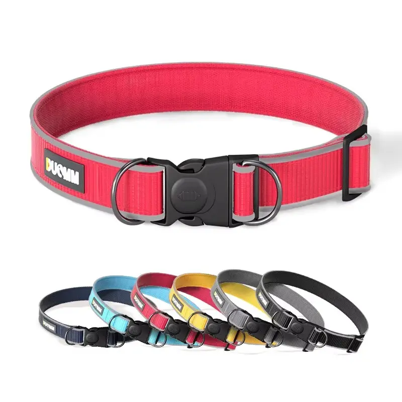 Reflective Dog Collar Anti-escape Pet Products Labrador Walking Husky Canine Collar Adjustable Medium Large Dog Pet Collar