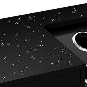 OmySalon Salon Storage Cabinet with Lock, Beauty Barber Salon Styling Station Organizer Equipment,Hair Stylist Station with 5 Hair Dryer Holders,Two Drawers,One Cabinet