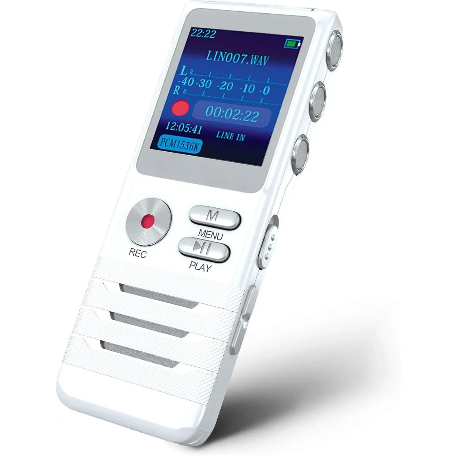 Voice Activated Digital Recorder - Ultra   Mics, 8GB, 700H Storage, Noise Reduction Dictophone, Portable Audio Recording for Lectures, Meetings, Interviews, Work, Doctors -  X100