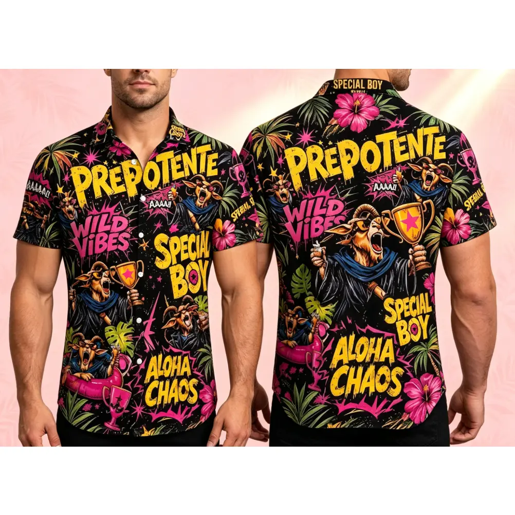 Dungeon Crawler Carl Prepotente Hawaiian Shirt, Dungeon Inspired Hawaiian Set, Tropical Outfit For Book Lover, fans Gift, LitRPG Fan Tee