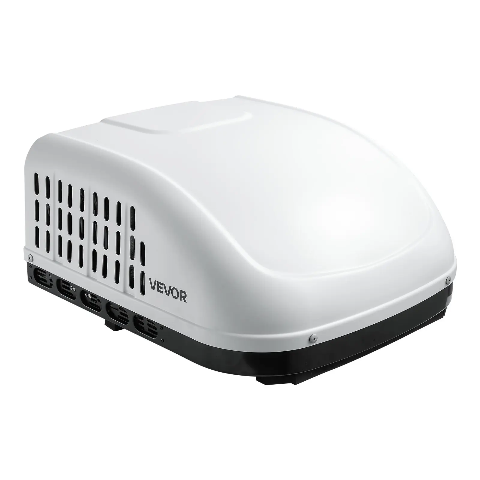VEVOR 13500 BTU RV Air Conditioner, 120V Ducted/Non-Ducted Rooftop Unit with Insulated Housing, High-Performance Compressor Motor, Quiet Operation, Easy Install, RV Cooling, Standard Vent Size, White