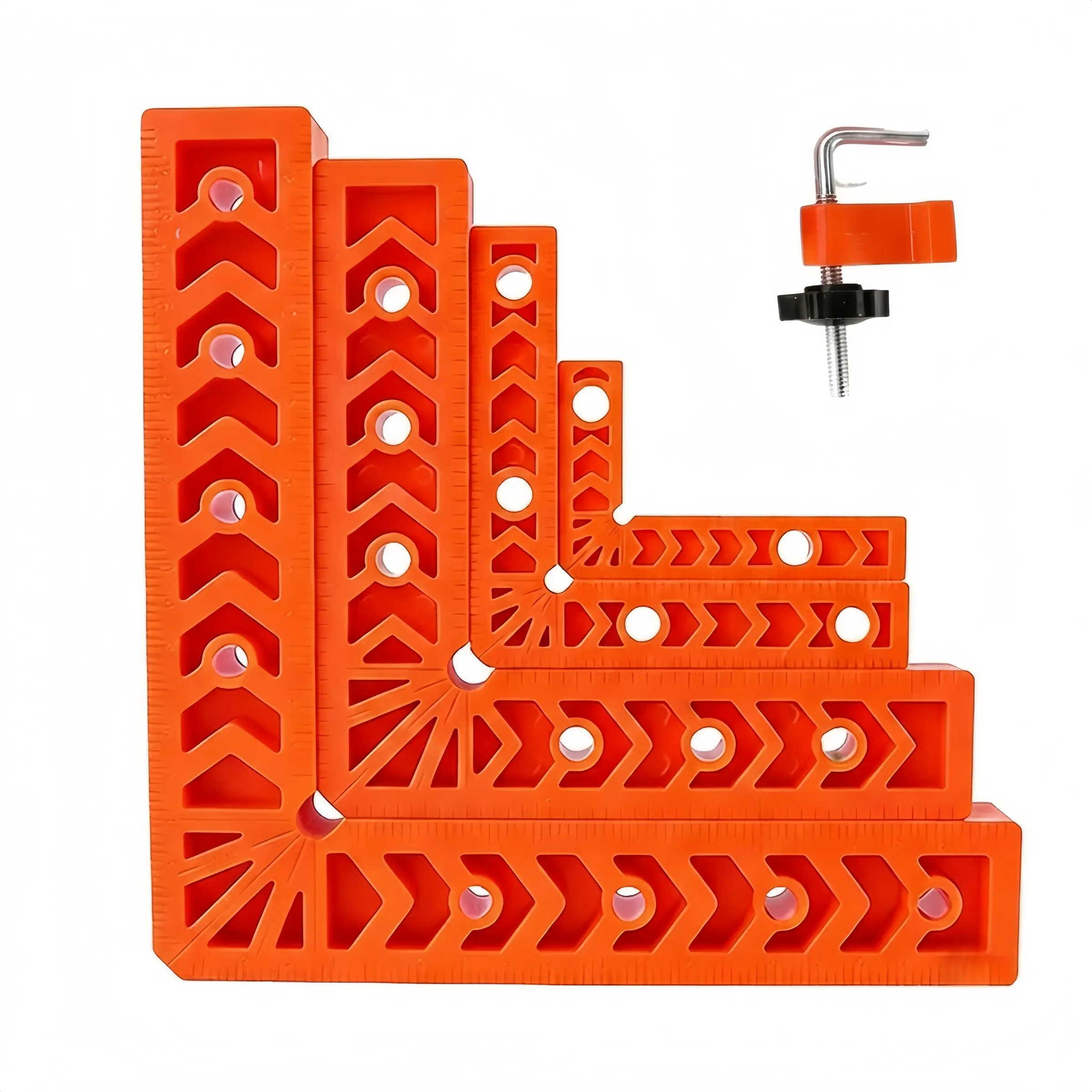 5PCS set 90° Right Angle Locator, L-Type Woodworking Jig Clamp, Precision Alignment Tool, Auxiliary Fixing Device, DIY Craft Supplies