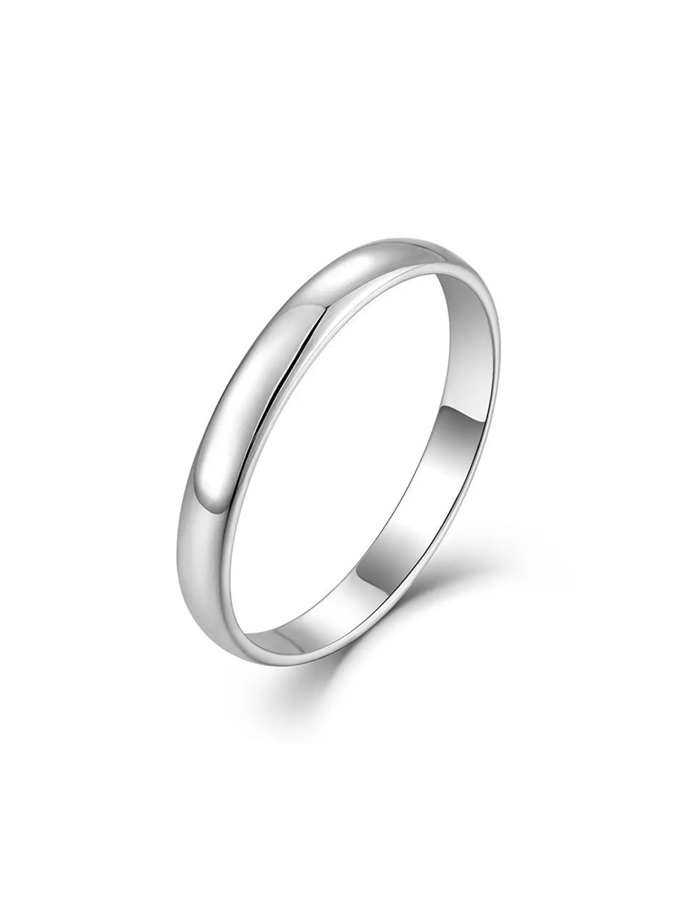 1 piece of s925 pure silver simple and exquisite smooth plain ring, women's retro ring jewelry, suitable for daily commuting wear, Elegant Everyday Ring